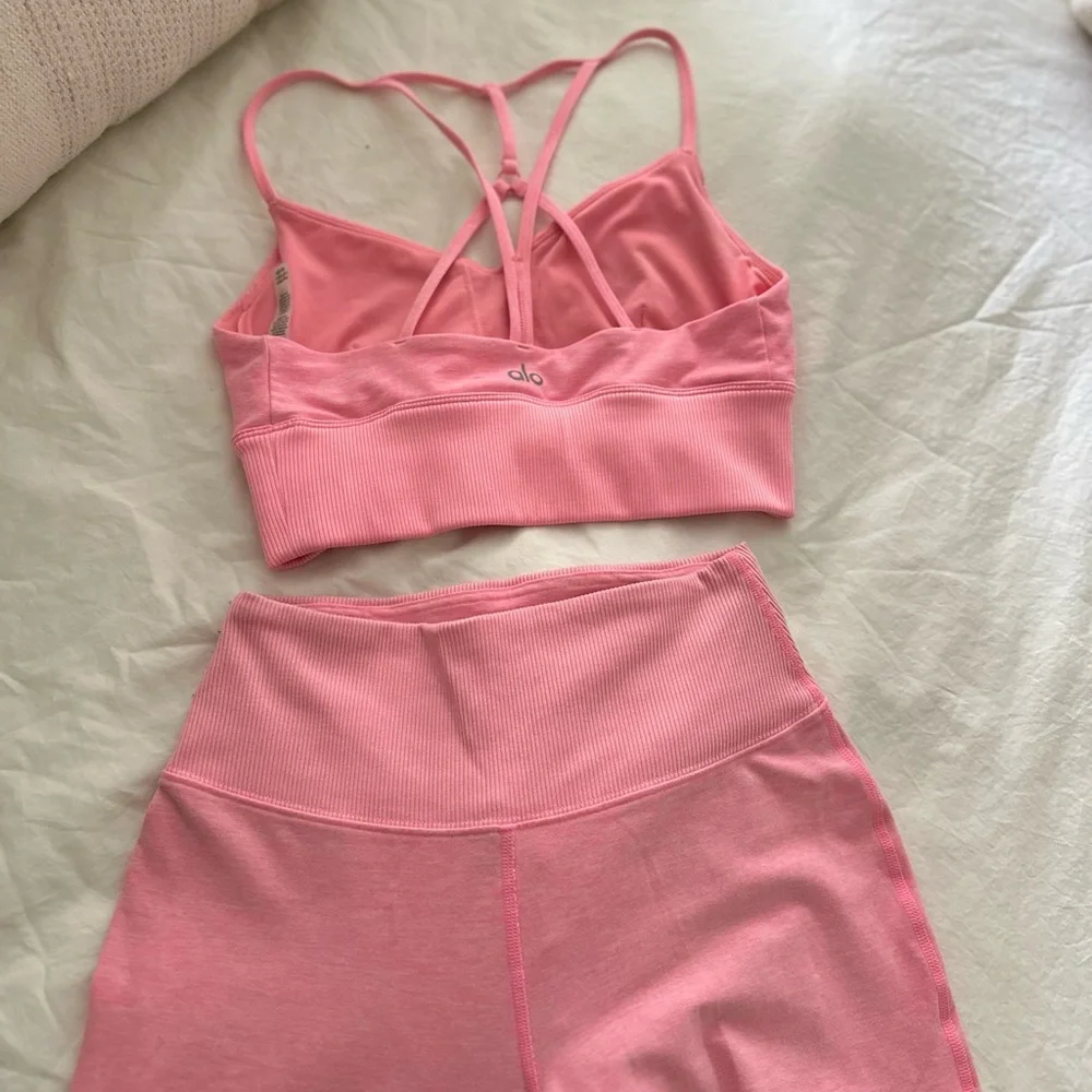 Alo Yoga GODDESS Bra + leggings SET - Picture 8 of 12